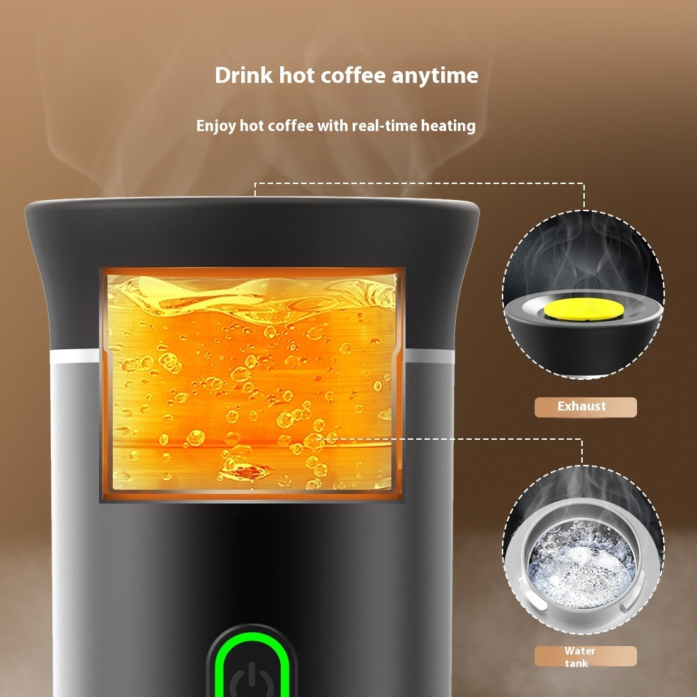 "3-in-1 Portable Espresso Maker: Electric Grinder, Travel Coffee Machine & Capsule Brewer – Compact Handy Cafe Solution for Home, Office, and On-the-Go Coffee Lovers"